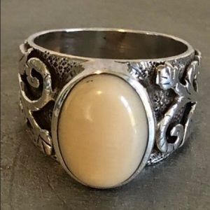 Silpada Retired Bamboo Coral Ring - Sz. 8 left.